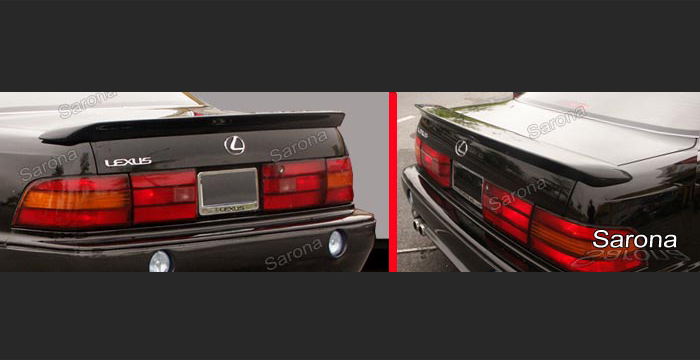 Custom Lexus LS400 Trunk Wing  Sedan (1990 - 1994) - $290.00 (Manufacturer Sarona, Part #LX-010-TW)